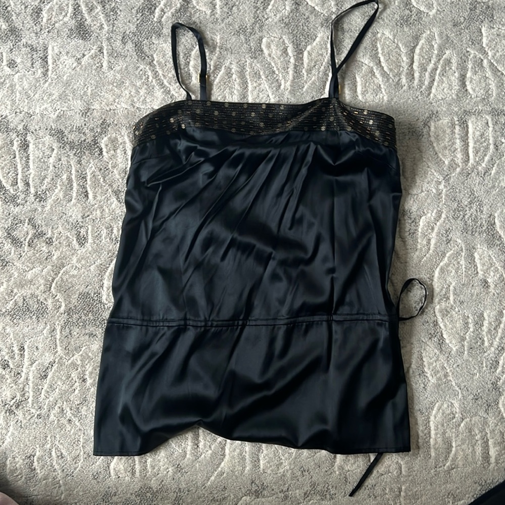 Express tank. Drawstring waist. Gold sequin on top. Size xs. NWT